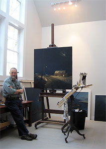 Linden Frederick in his Maine studio