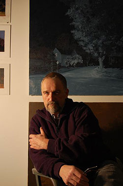 Linden Frederick in his Maine studio